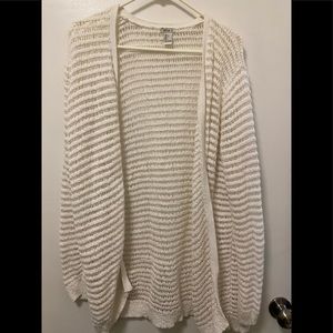 White crocheted Cardigan